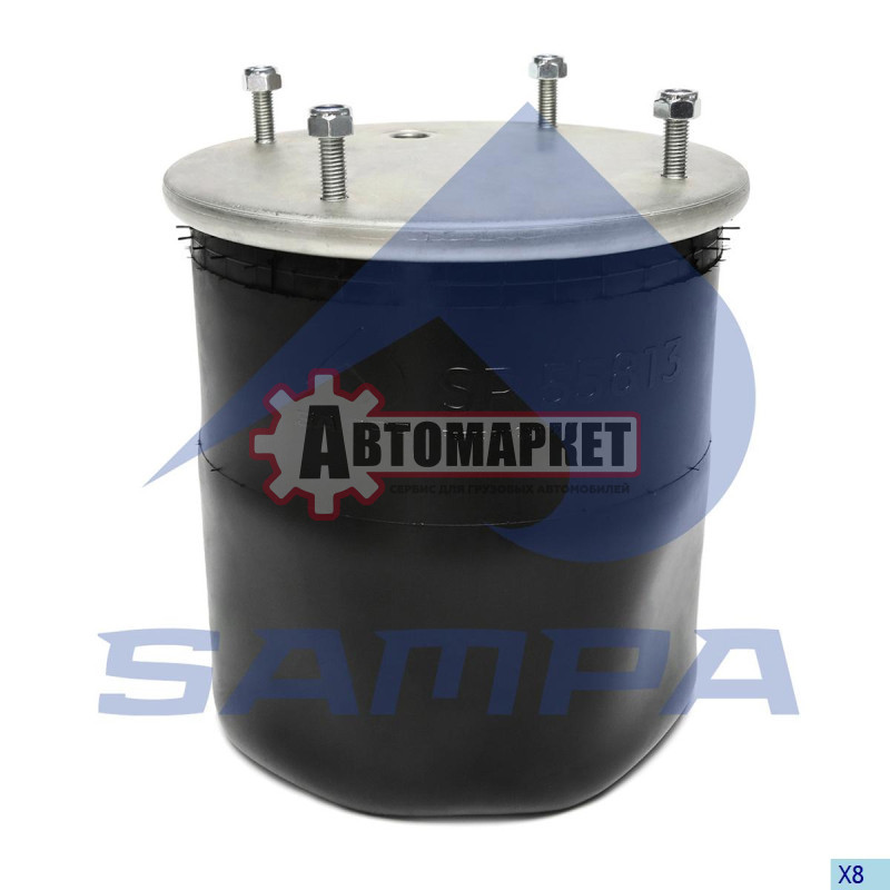 Пневмоподушка без стак. SAF/Trailor/МАЗ/ROR