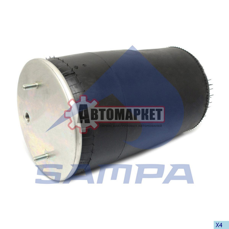 Пневмоподушка без стак.2шп.M12 1отв-шт.M22 \BPW