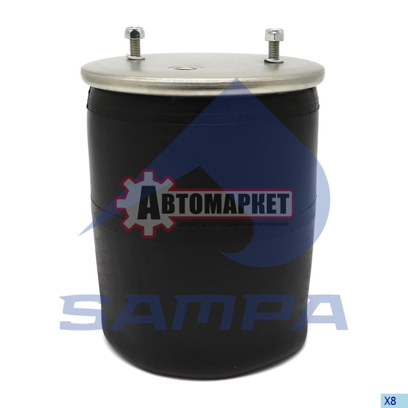 Пневмоподушка без стакана 2 шп. M12/1 отв. M22*1,5 BPW
