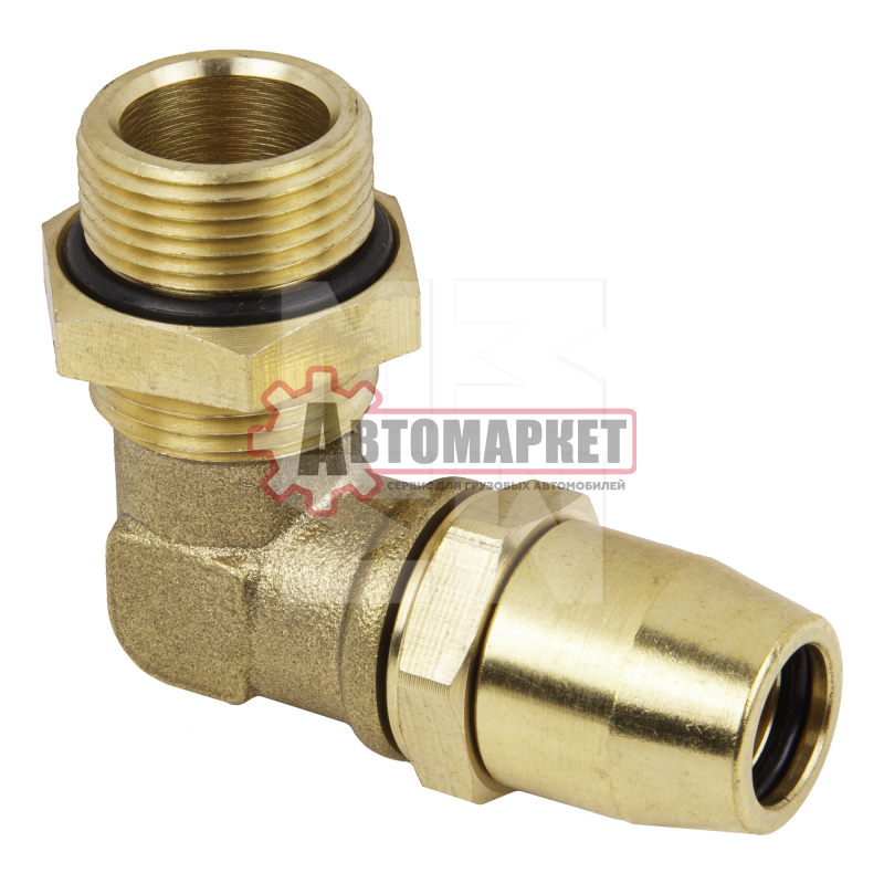 Фитинг угловой латунь М22х1,5/12х1,5