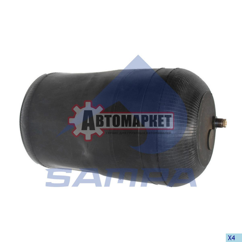 Пневмопод. без стак. 1шт-шп.М24 смещ.40 Н: D150.8 \MB Actros