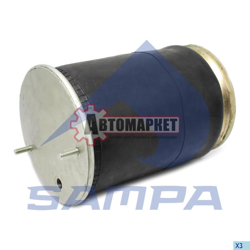 Пневморессора со стаканом SAF