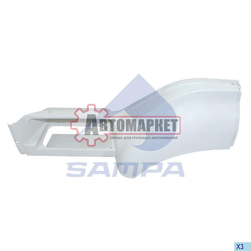Подножка лев. с аркой RVI Premium
