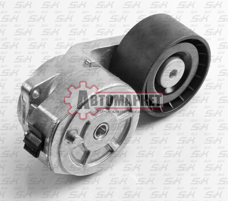 Натяжитель ремня в сборе пластиковый ролик \Scania 94/114/124/144
