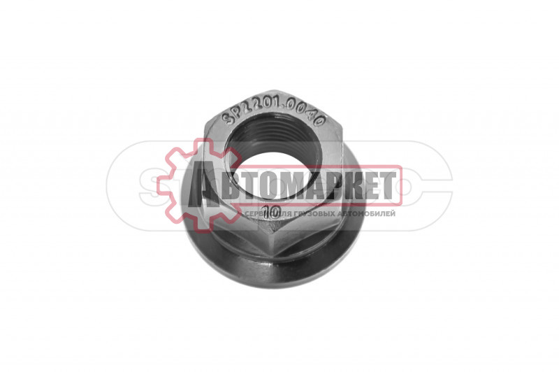 Гайка колесная. 7/8"-11 H=27 мм, ключ-SW33 с упорным диском; универсальная; прав
