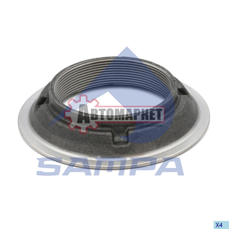 Гайка самоконтрящаяся ступицы колеса левая \ Scania 4/P/G/R/T-ser, M82x2 /24xSW