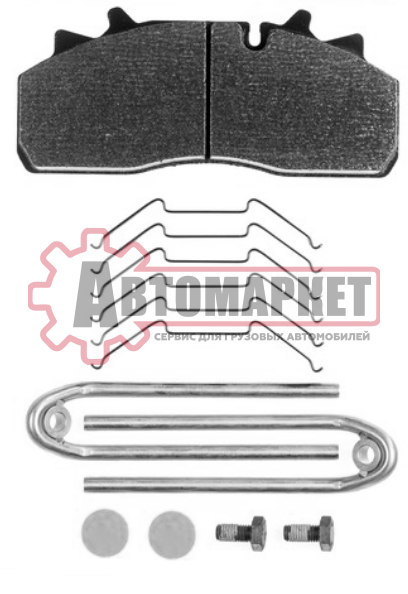 Колодки тормозные дисковые 29159/29126 210,5x93x30 с установочным к-том