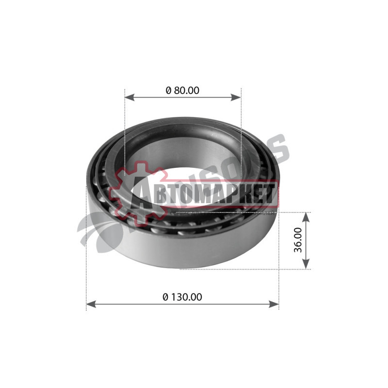 Подшипник роликовый ступицы JM515649/JM515610 80x130x34 \Iveco 80-13,Trailor L2