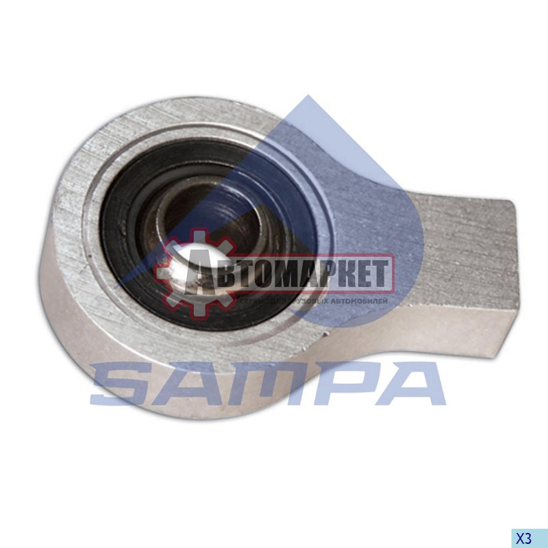 Подшипник скольжения кабины наконечник 16x80x17.5/21 \Scania 94/114/124/144