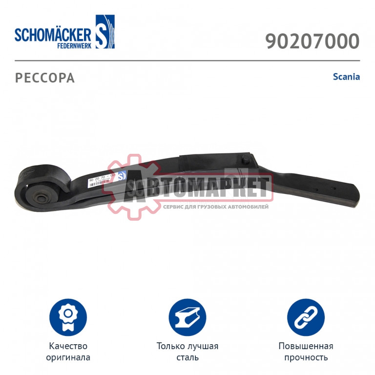 Полурессора задняя правая Scania (NEW)