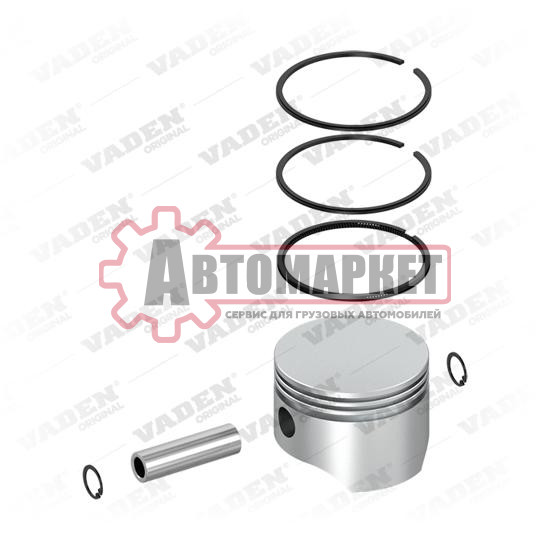Поршень копрессора с кольцами и пальцем [D=88.00mm +0.75] Volvo