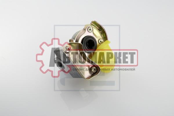 Головка соединительная с клапаном желтая M16*1.5