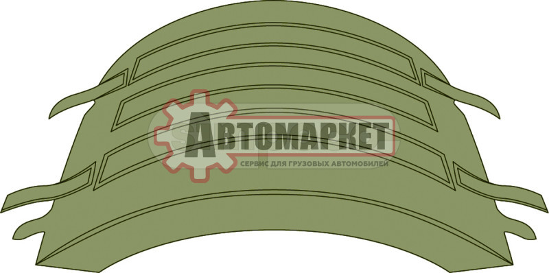 Крыло заднее часть верхняя без стяжек VOLVO