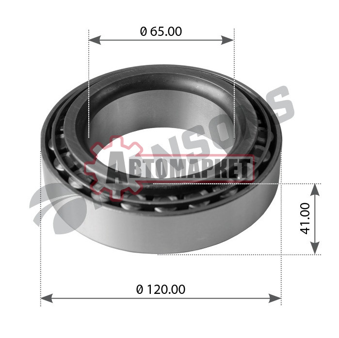 Подшипник ступицы колеса открытый BPW, MB, SCHMITZ, VOLVO, RENAULT, SAF