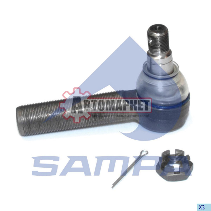 Наконечник рулевой тяги M30x1.5mm RHTL=150mmD1=26.0mmD2=23.5mm (правая резьба) D