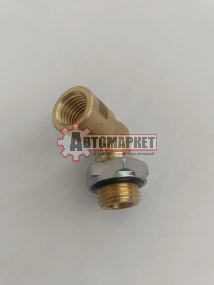 Адаптер угловой латунь М16х1,5 (наружн.)/М12х1,5 (внутр.)