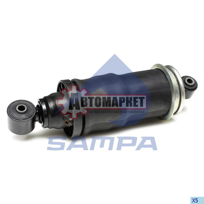 Амортизатор кабины ПРАВЫЙ задн. (пневмо) 240-340 O/O 12x45 12x50 \MAN TGA 18/26/