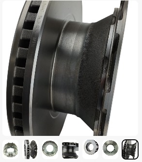 Диск торм 430x168.5x290x45 n10x22.5 задний вентилир.\Schmitz