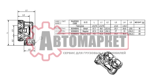 Фитинг пластиковый F-обр