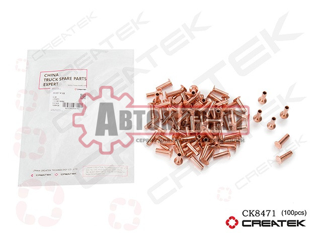 Заклепка латунная 6x22