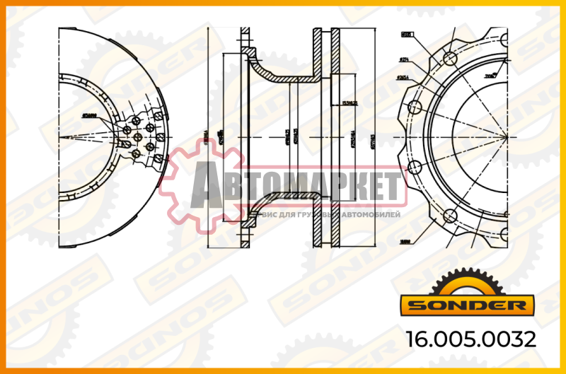 Диск тормозной 377/ x45/169.5 10n-335-M23 \BPW SKH Eco SB3745