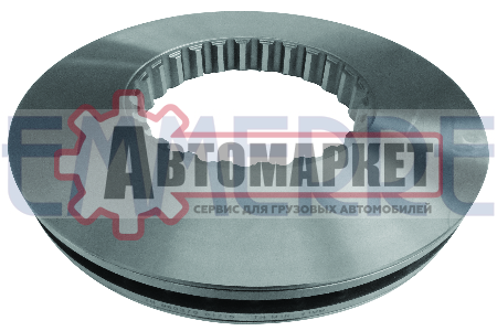 Диск тормозной передний 434/45x45/220, монтажный к-т ER750952\RVI Magnum/Premiu