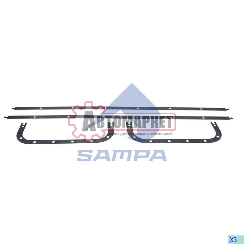 Прокладки картера R6 (к-т 4 шт) 1x \Scania 124 DN/DS/DSC1201-05/DTC12