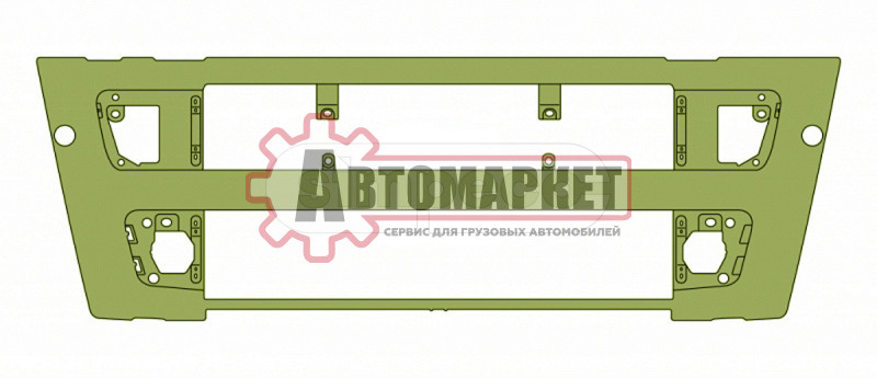 Передняя панель без решеток\Volvo FH12/16 NEW