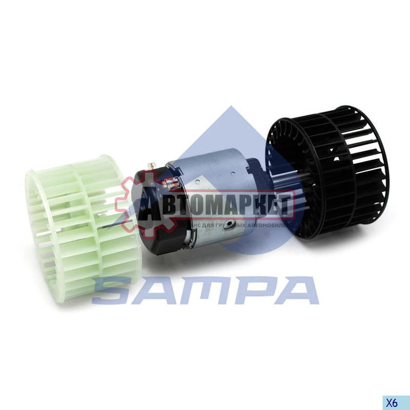 Мотор отопителя (с крыльчаткой) FH12/16 на все + DAF+MB+IVE+MAN