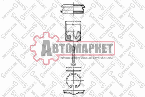 Р/к V-обр. тяги (мп) (центр) d72 \Omn DAF/Iveco TS.TT 190-36/Volvo