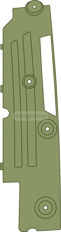 Рамка фары пластик прав VOLVO