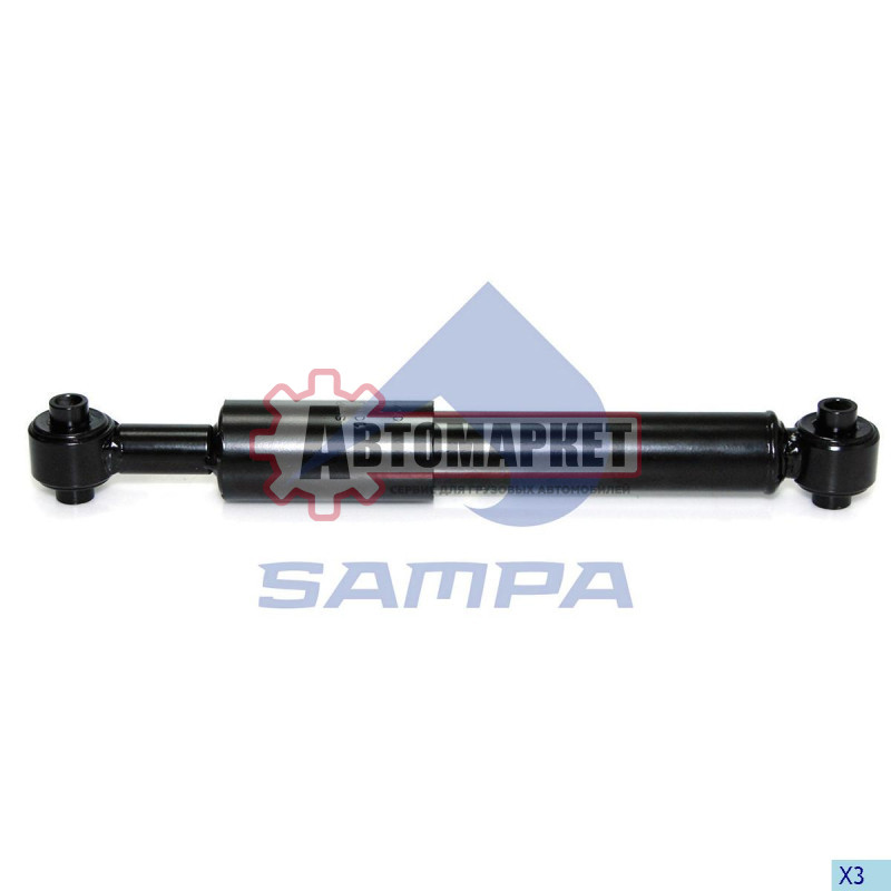 Амортизатор кабины задн. 302x370 O/O 12x50 12x50 \MB