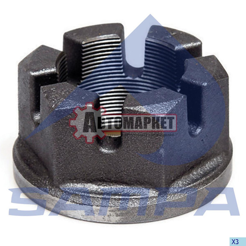 Гайка M60x2mm/SW85x104x55mm ступицы колеса 14T/16T BPW