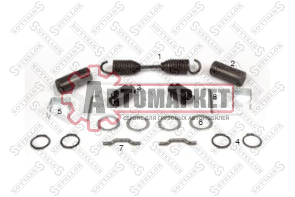 Р/к торм. колодки (к-т на сторону] (ролики+пружина) \SMB C1 и С2/Fruehauf
