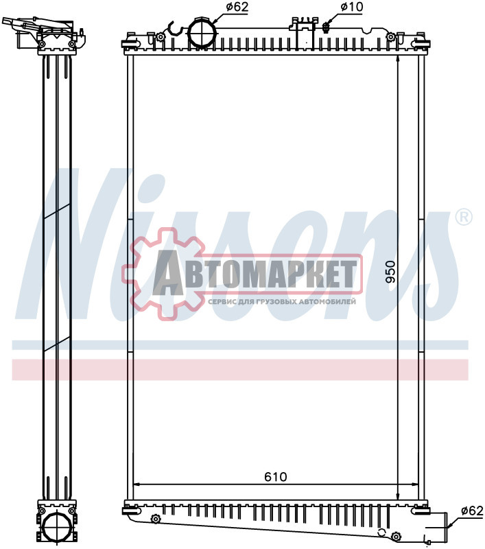 Радиатор охлаждения CF 85 FT 85.480,