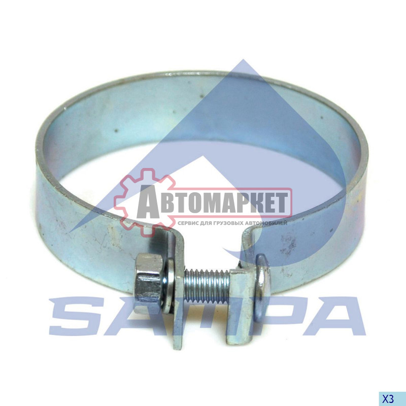 Хомут трубы глушителя [D=114.5 (LC)] MAN F2000