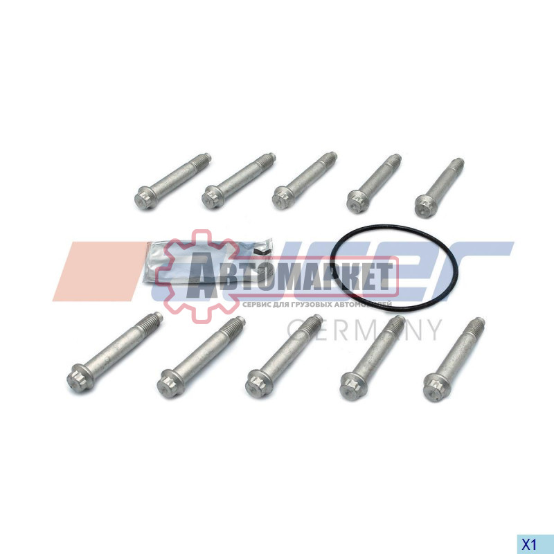 К-т колесных болтов M12*1,5*75 SAF (10 шт. + уплотн. кольцо и смазка)