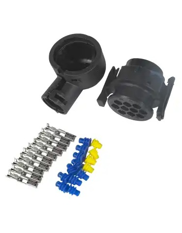 Р/к разъема фишка 8/10-pin,личинки,насадка 90град,уплотнен.\IvecoCargo/Stralis/Eurotec