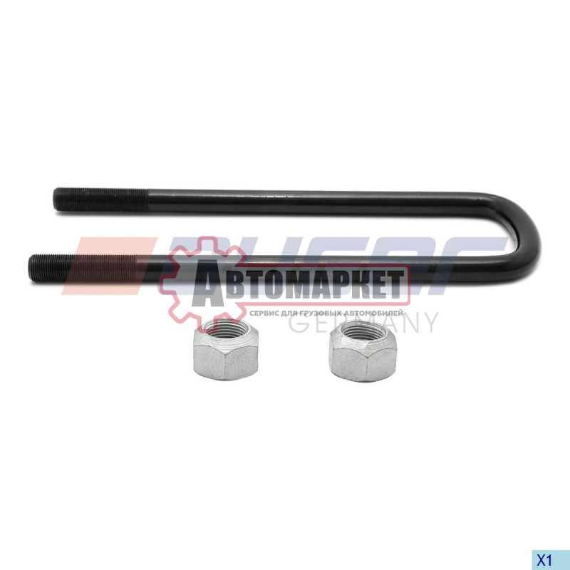 Стремянка рессоры с гайками MB Actros 4140 AK - 4148 AK, M20x1,5/92x350