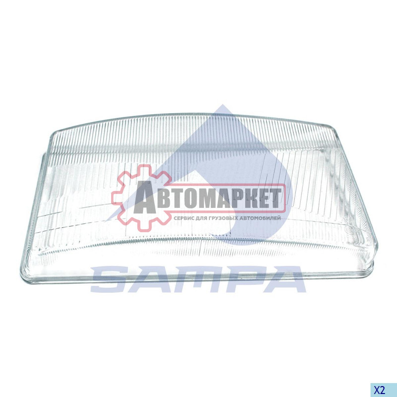 Рассеиватель(стекло) фары правой блок-фары прямоугольной \Scania 94/114/124/144