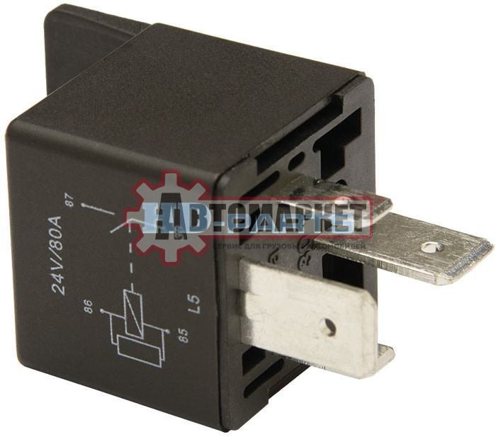 Реле света 4контакта 80A 24V Scania 92-144