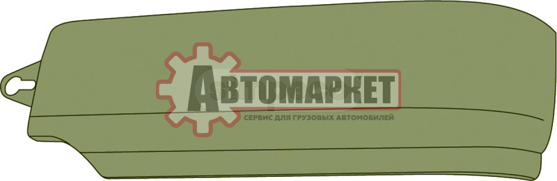 Угол бампера пластик лев MAN