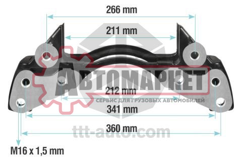 Скоба суппорта BPW Axle 19 5 KNORR SB6