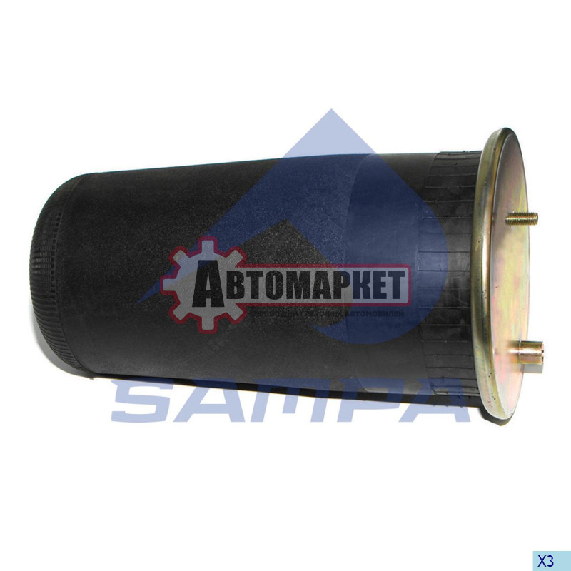 Пневмоподушка без стакана 1 шп. M12 1 шп.-шт. M16 \MAN