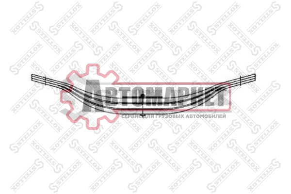Рессора 3/18x62x100 495+495 --/-- \BPW