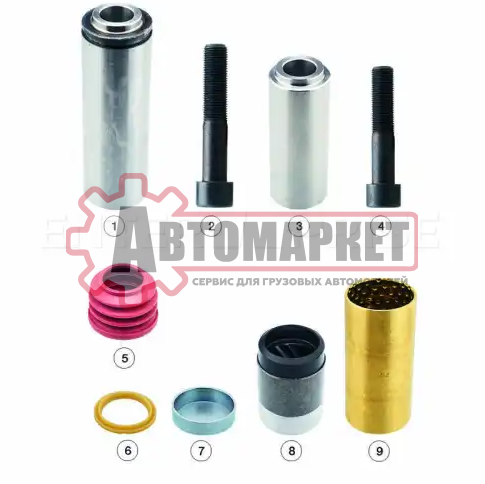 Ремкомплект суппорта Knorr SN7/SN6 (направляющие и уплотнения) = K048389K50