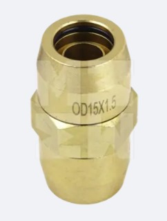 Штуцер прямой латунь Ø15х12/Ø15х12