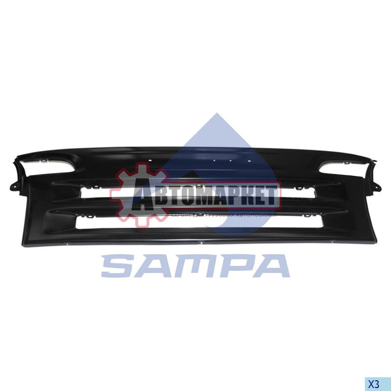 Решетка радиатора (металл) Scania P270,