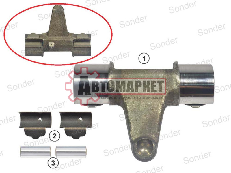 РМК суппорта Meritor Elsa195/225 (рычаг нажимной,опоры вала,валы)