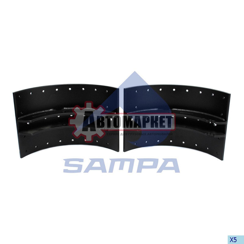 Колодки тормозные к-т из 2-х шт. 225mm\VOLVO FH/FM